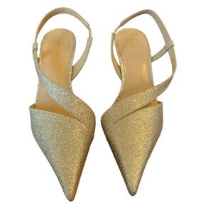 Michael Kors Gold Glitter Heels